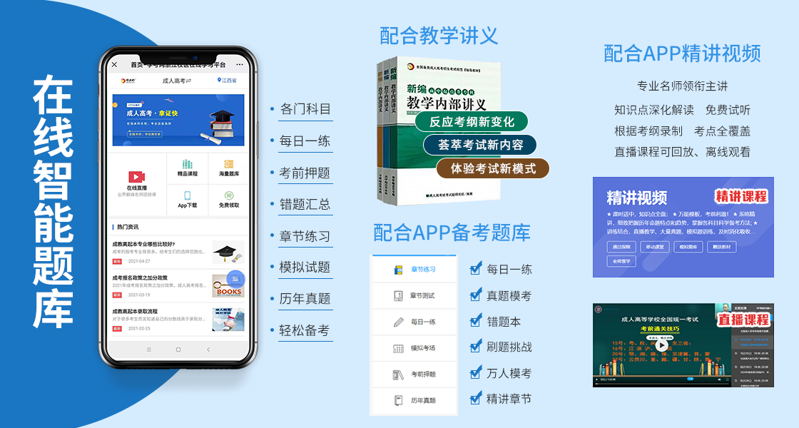 福建成人高考復(fù)習(xí)資料：在線題庫